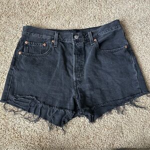 Levi’s 501 Women's Black Denim Shorts